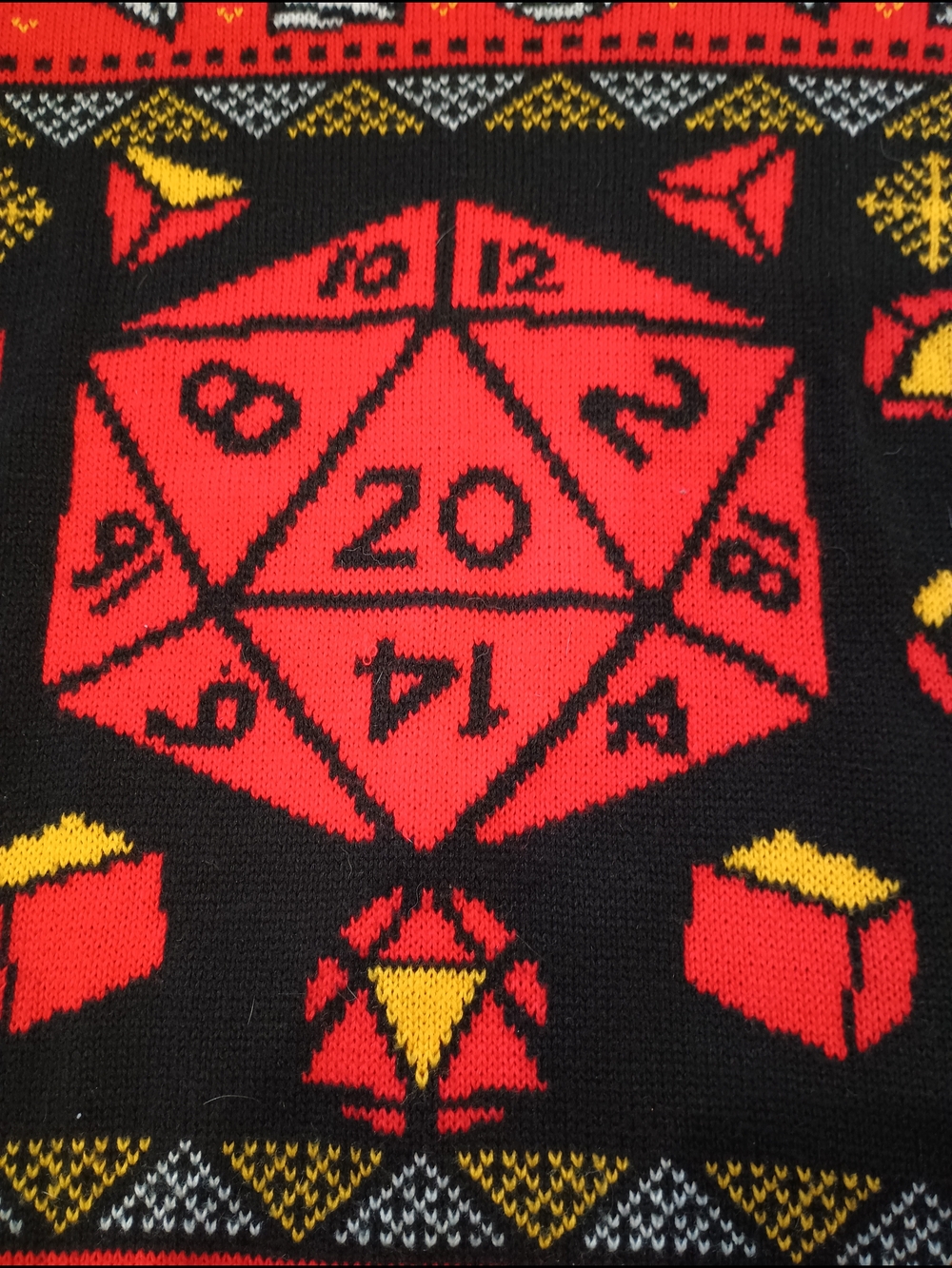 Dungeons & Dragons Gaming-Inspired Holiday Crewneck Sweater Size S - Picture 5 of 14